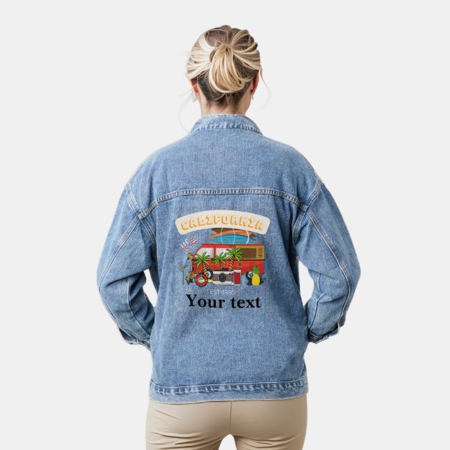 Create your own Fun graphic for summer California Jeansjacke (Modell)
