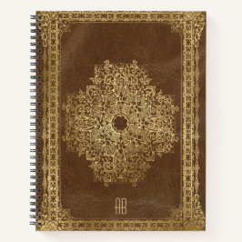 Create Your Own Gilded Camel Brown Notebook Notizbuch