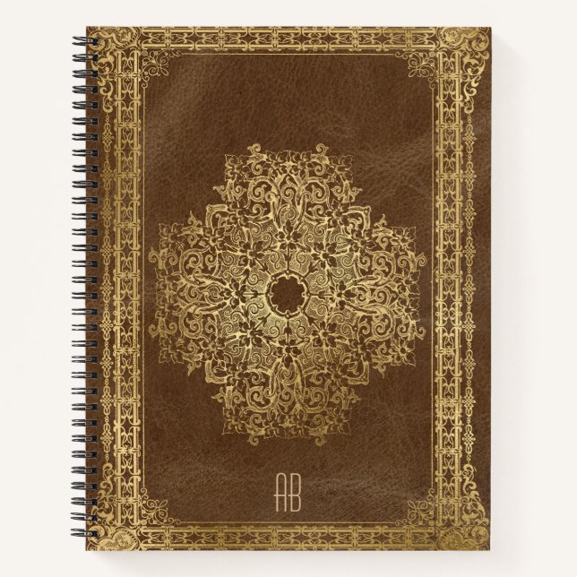 Create Your Own Gilded Camel Brown Notebook Notizbuch (Vorderseite)