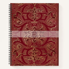 Create Your Own Gilded Chinese Red Notebook Notizbuch
