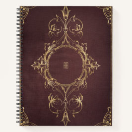Create Your Own Gilded Deep Maroon Notebook Notizbuch