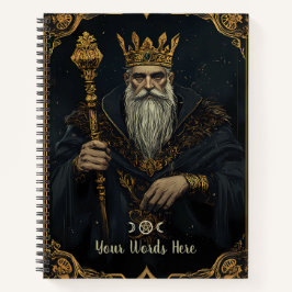 Create Your Own Gilded High King Black Notizbuch