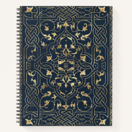 Create Your Own Gilded Midnight Blue Notebook Notizbuch