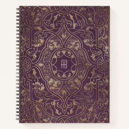 Create Your Own Gilded Plum Purple Notebook Notizbuch
