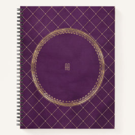 Create Your Own Gilded Purple Notebook Notizbuch