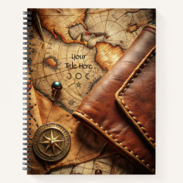 Create Your Own Globetrotter Compass Rose Map Notizbuch