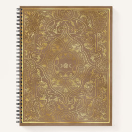 Create Your Own Gold Asian Inspired Beige Notizbuch