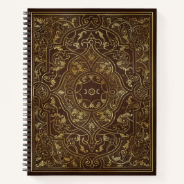 Create Your Own Gold Asian Inspired Brown Notizbuch