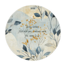 Create Your Own Gold Floral Minimalist Schneidebrett