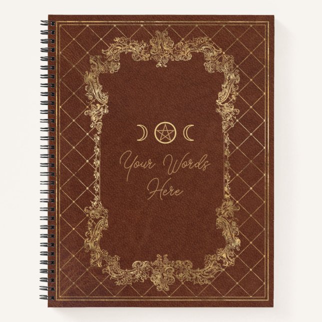 Create Your Own Golden Burnished Orange Notizbuch (Vorderseite)