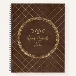 Create Your Own Golden Cocoa Brown Notizbuch