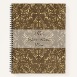 Create Your Own Golden Coffee Brown Notizbuch