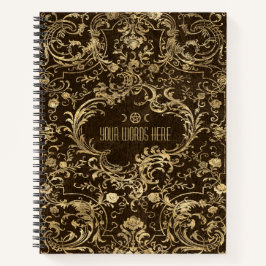 Create Your Own Golden Flourishes Brown Notizbuch