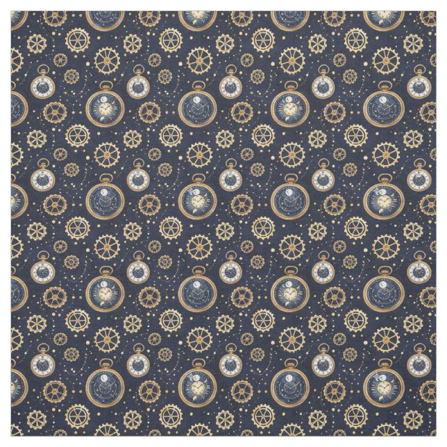 Create Your Own Golden Gears Watches Blue Stoff (Muster)