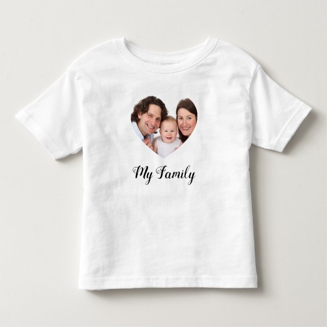 Create Your Own I love My family Valentine's Day Kleinkind T-shirt (Vorderseite)