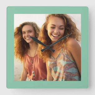 Create Your Own Instagram Art Quadratische Wanduhr