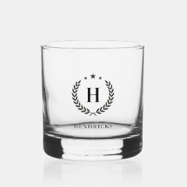 Create Your Own Intel Monogram With Laurel wreaths Whiskyglas