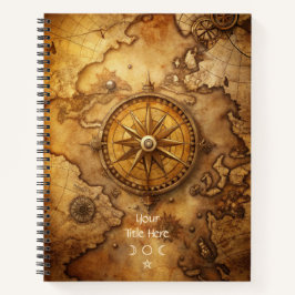 Create Your Own Journey Compass Rose Map Notizbuch