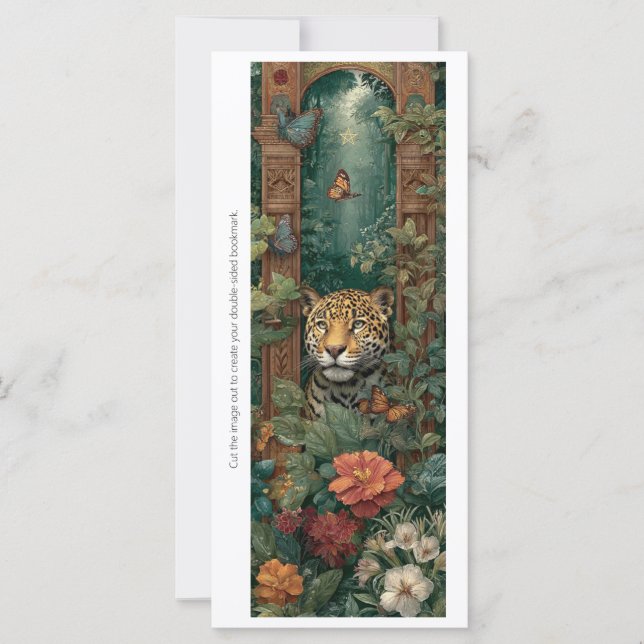 Create Your Own Jungle Cheetah Bookmark Card (Vorderseite)