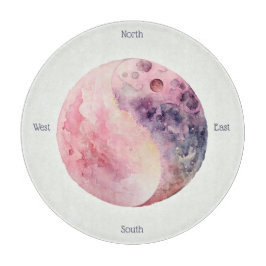 Create Your Own Lunar Love Magic Pink Moon Schneidebrett