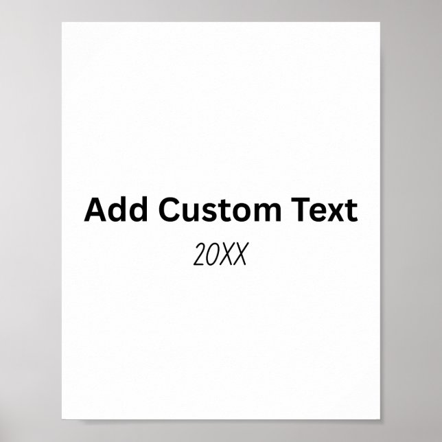 Create Your Own Matte Poster (Vorne)