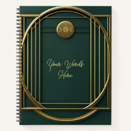 Create Your Own Modern Teal & Gold Notizbuch
