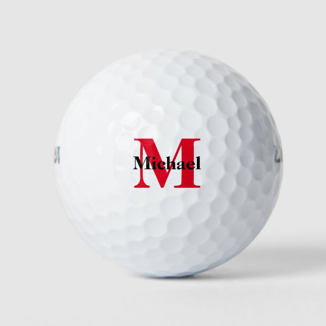 Create Your Own Monogram Golf Balls Golfball (Vorderseite)