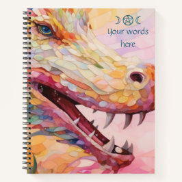Create Your Own Multicolored Kaleidoscope Dragon Notizbuch