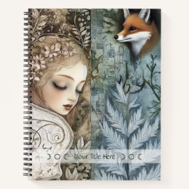 Create Your Own Mystical Fox Maiden Botanical Notizbuch
