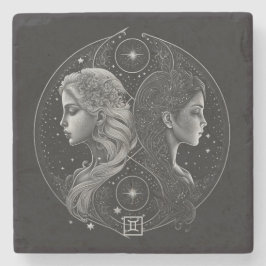 Create Your Own Mystical Gemini Steinuntersetzer