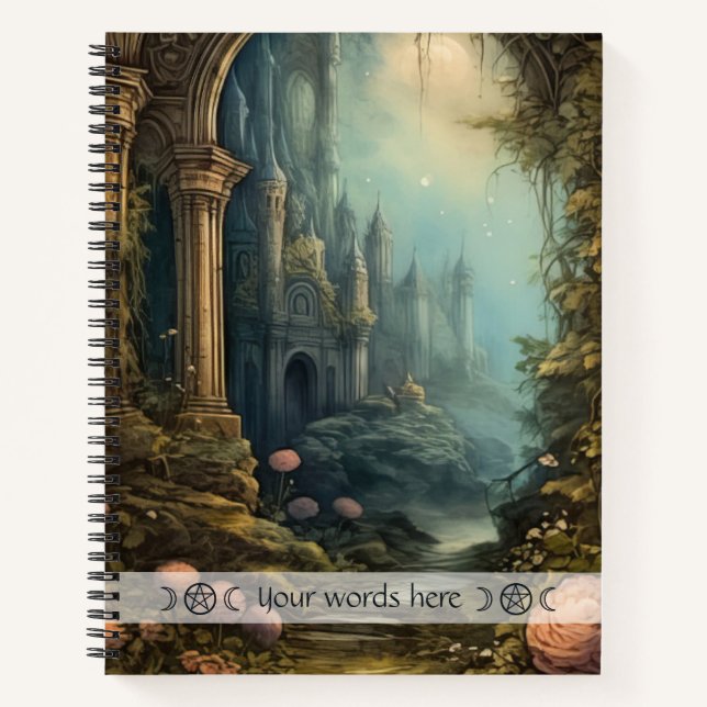 Create Your Own Mystical Kingdom Floral Archway Notizbuch (Vorderseite)