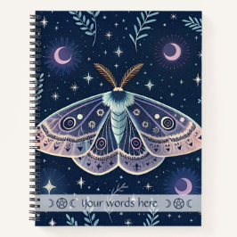 Create Your Own Mystical Moonglow Moth Notizbuch