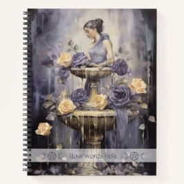 Create Your Own Mystical Roses Fountain Maiden Notizbuch