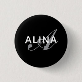 Create Your Own Name Monogram Design 1¼ Round Button