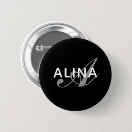 Create Your Own Name Monogram Design 2¼ Inch Round Button