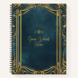 Create Your Own Ornate Teal & Gold Notizbuch