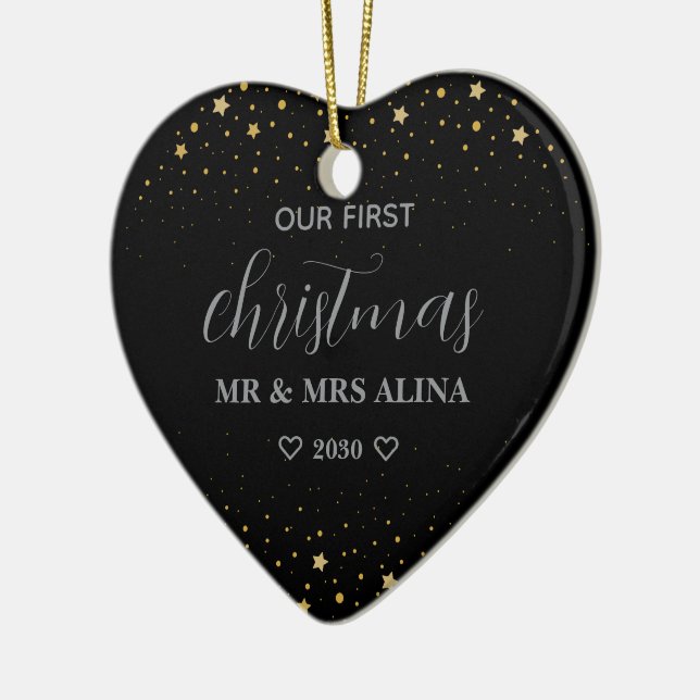 Create Your Own Our First Christmas Married Keramik Ornament (Links)