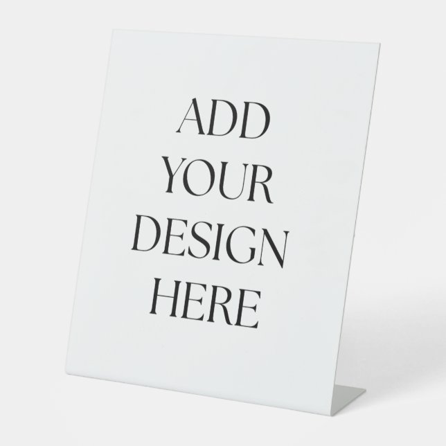 Create Your Own Pedestal Sign Sockelschild (Vorderseite)