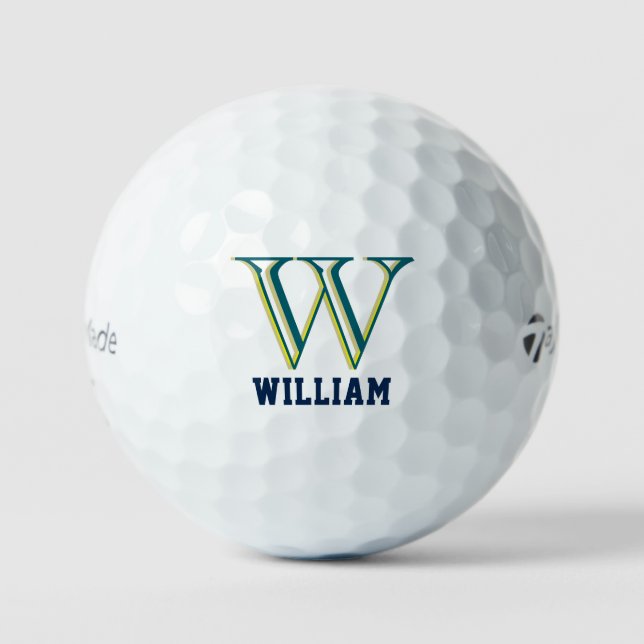 Create Your Own Personalize Branded Monogram Golfball (Vorderseite)