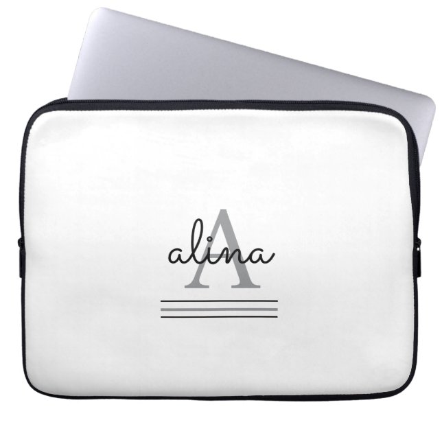Create Your Own Personalize Monogram Laptopschutzhülle (Vorderseite)