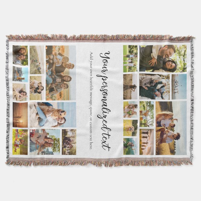 Create Your Own Personalized 22 Photo Collage Decke (Vorderseite)