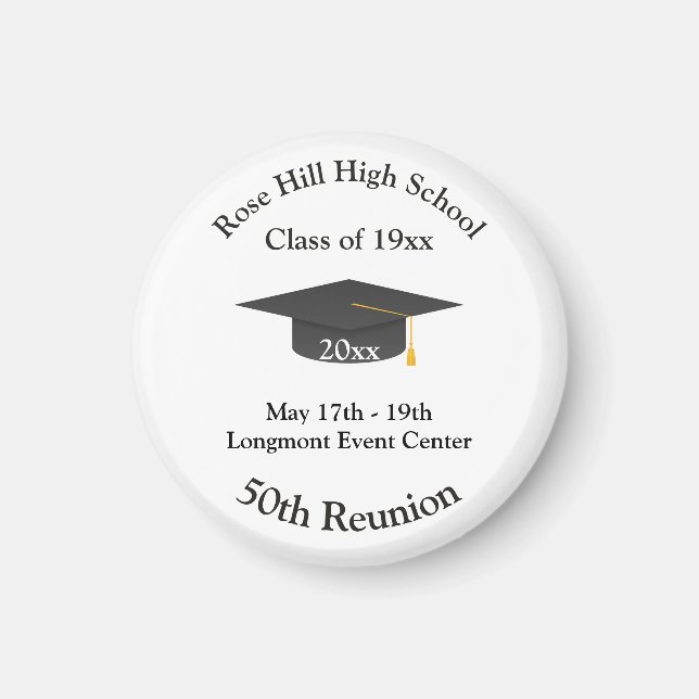 Create Your Own Personalized Class Reunion Magnet (Vorne)