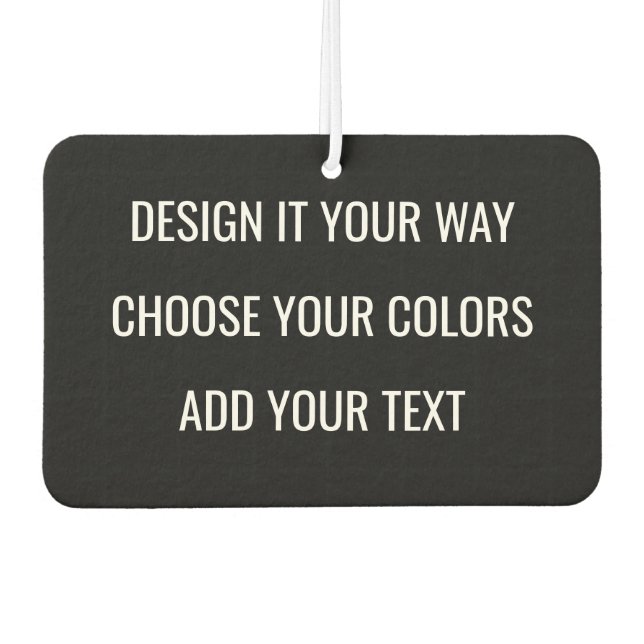 Create Your Own Personalized Custom Branding Autolufterfrischer (Vorderseite)