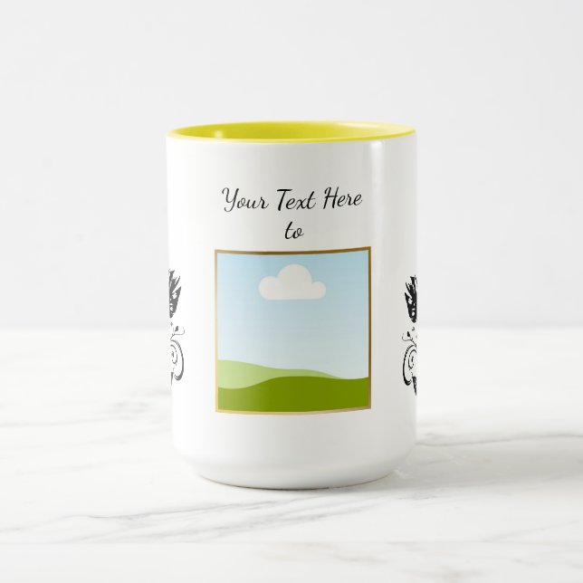 Create Your Own personalized Template Text  Tasse (Zentrum)