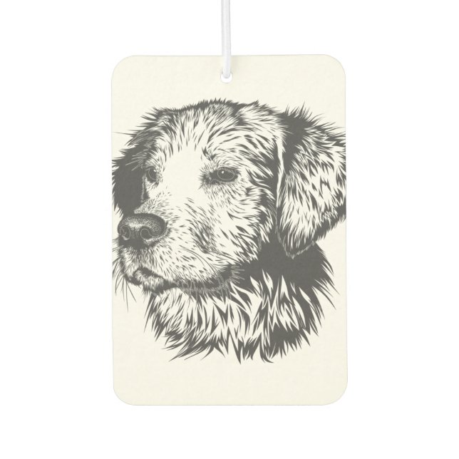 Create Your Own Pet Dog Customized Autolufterfrischer (Vorderseite)