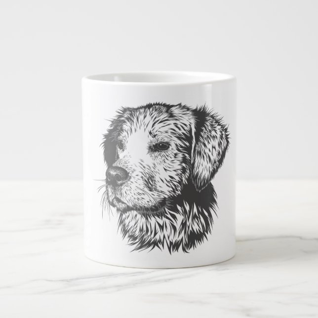 Create Your Own Pet Dog Customized Jumbo-Tasse (Vorderseite)