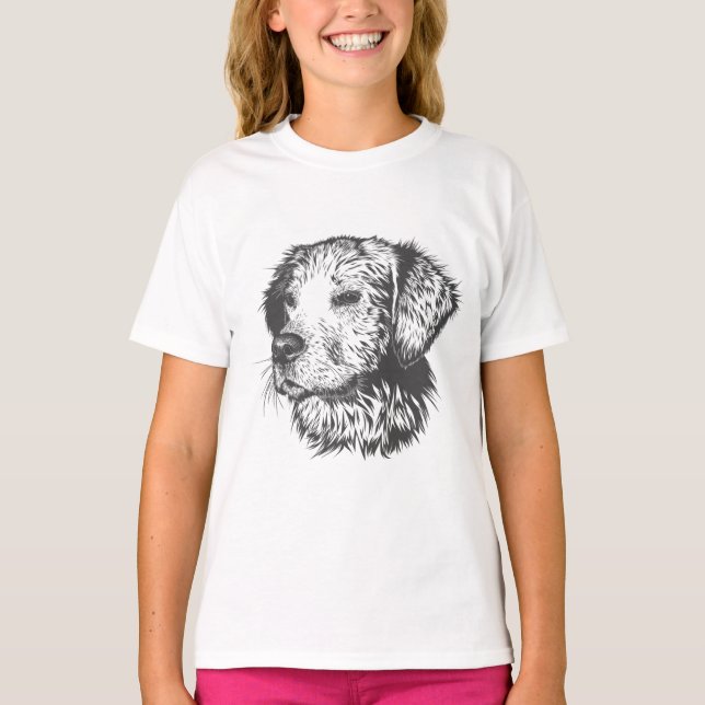 Create Your Own Pet Dog Customized T-Shirt (Vorderseite)