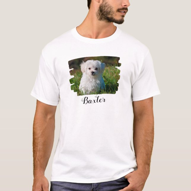 Create Your Own Pet Dog Photo  T-Shirt (Vorderseite)