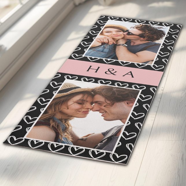 Create Your Own Photo Collage Monogram  Yogamatte (Von Creator hochgeladen)