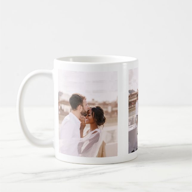 Create Your Own Photo Collage Wedding Newlywed   Kaffeetasse (Links)
